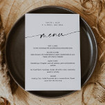 Menu Casamento Minimalista de KAIA<br><div class="desc">Onde a simplicidade encontra sofisticação em cada derrame,  essa coleção minimalista exude elegância. A fonte moderna e estilística enfeita cada peça com charme de eterno,  fazer-a a escolha perfeita para casamentos,  chás de panela,  chás de fraldas e todas as outras ocasiões em que a beleza subestimada reina suprema.</div>
