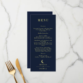 Menu Casamento Mínimo Celestial do Crescente Celeste da