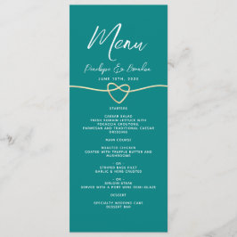 Menu Casamento Mínimo de Teal