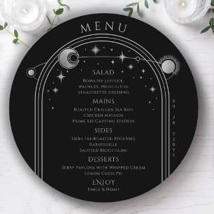 Menu Casamento Místico do Espaço da Lua Negra Negra