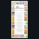 Menu Casamento Moderno Colorido Boho Chic<br><div class="desc">Casamento Moderno Colorido Boho Chic</div>