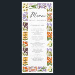 Menu Casamento Moderno Colorido Boho Chic<br><div class="desc">Casamento Moderno Colorido Boho Chic</div>