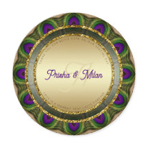 Casamento Moderno Dourado de Penas de Pequim