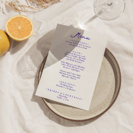 Menu Casamento Moderno Funky Desenhado à Mão Colorida R