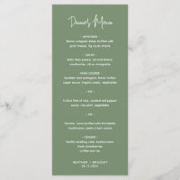 Casamento Moderno Minimalista em Verde Sage