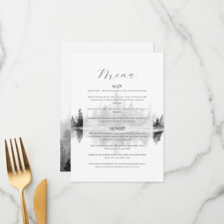 Menu Casamento na Montanha Nebulosa