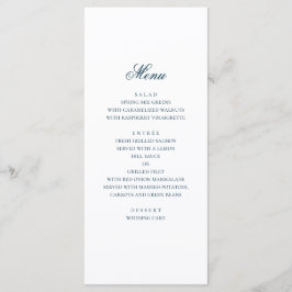 Menu Casamento náutico azul. Moderno naval aquarela