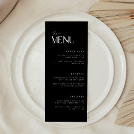 Menu Casamento Negra Moderno