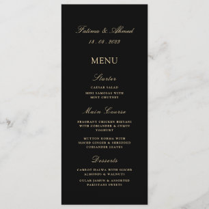 Menu Casamento Negro Mínimo Muçulmano Islâmico
