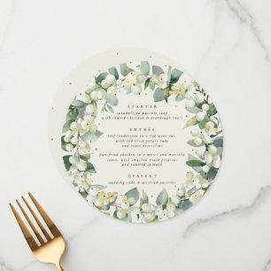 Menu Casamento no inverno de curso Round/Square Cream 3