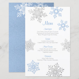 Menu Casamento no inverno do Floco de Neve do Lapi