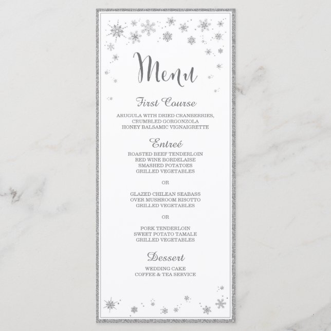 Menu casamento no inverno / Menu Casamento com Flo (Frente)