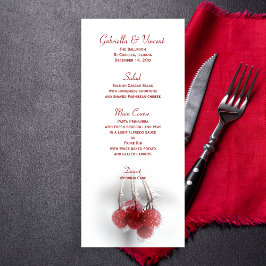 Menu Casamento no inverno Red Frosty Berries