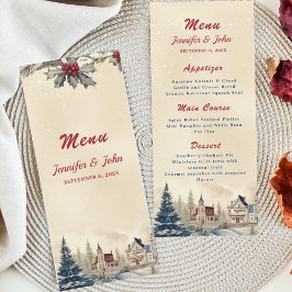 Menu Casamento no inverno romântico