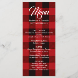 menu casamento no inverno russo de xadrez de búfal