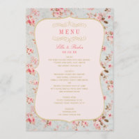 Casamento no Jardim de Noite Floral Vintage Rosa D