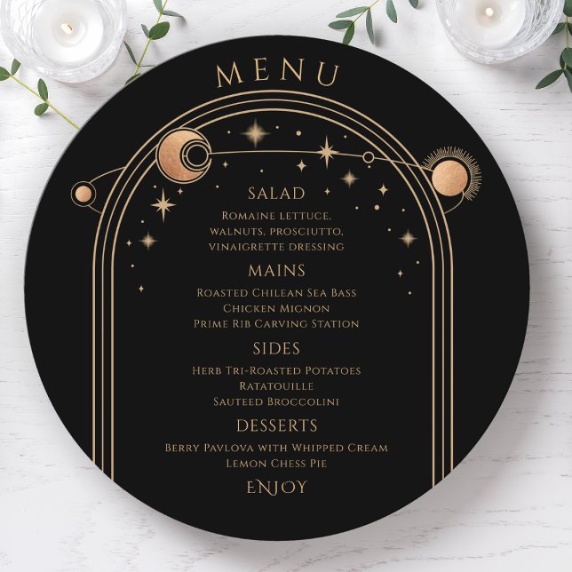 Menu Casamento Órbita Celestial Ouro Preto (Criador carregado)