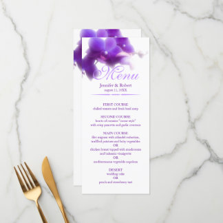 Menu Casamento Orquídeo Roxo