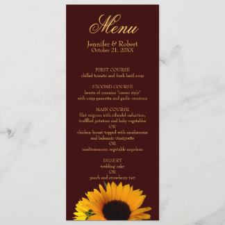 menu casamento outono