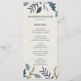 Menu Casamento outono russo das folhas do outono