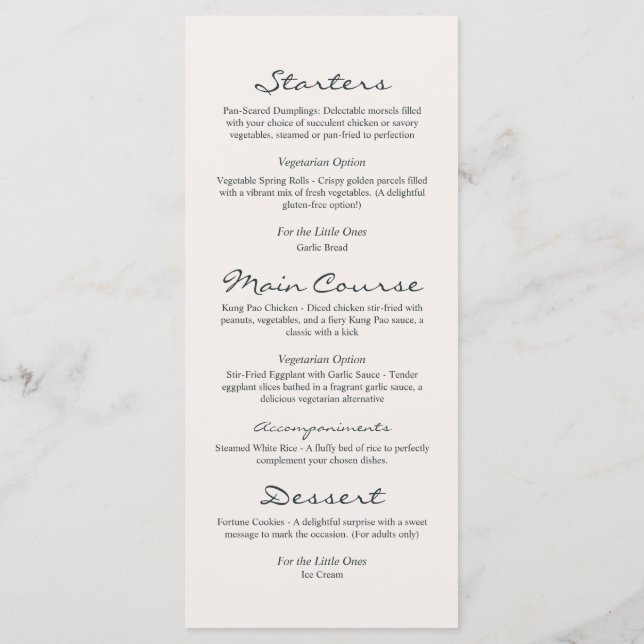 Menu Casamento Personalizado Floral Botânico Vibrante (Verso)