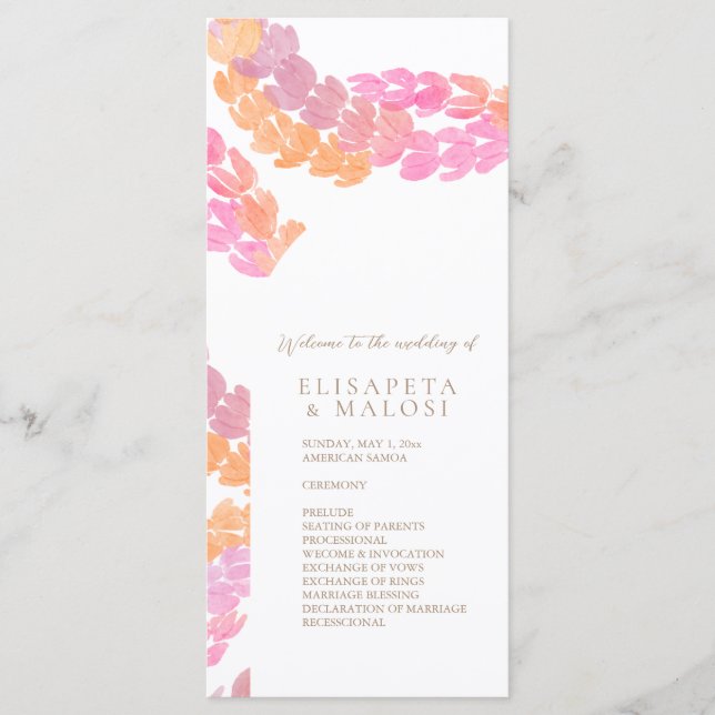 Menu Casamento Pikake (Frente)
