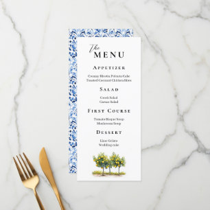 Menu Casamento por Aquarela de Limão de Tuscan