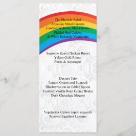 Menu Casamento Rainbow Gay