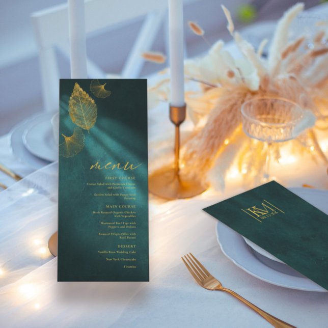 Menu Casamento Romance Emerald Gr ID881 (Criador carregado)