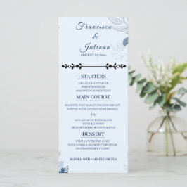 Menu Casamento Romântico à Beira-Mar