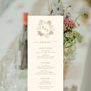 Menu Casamento Romântico em Verde Tropical