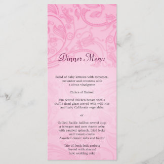 Menu Casamento Rosa Flourish