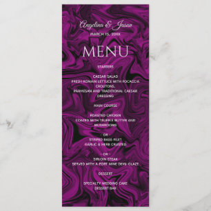 Menu Casamento Roxo Chic