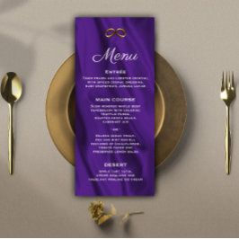 Menu Casamento Roxo Da Seda