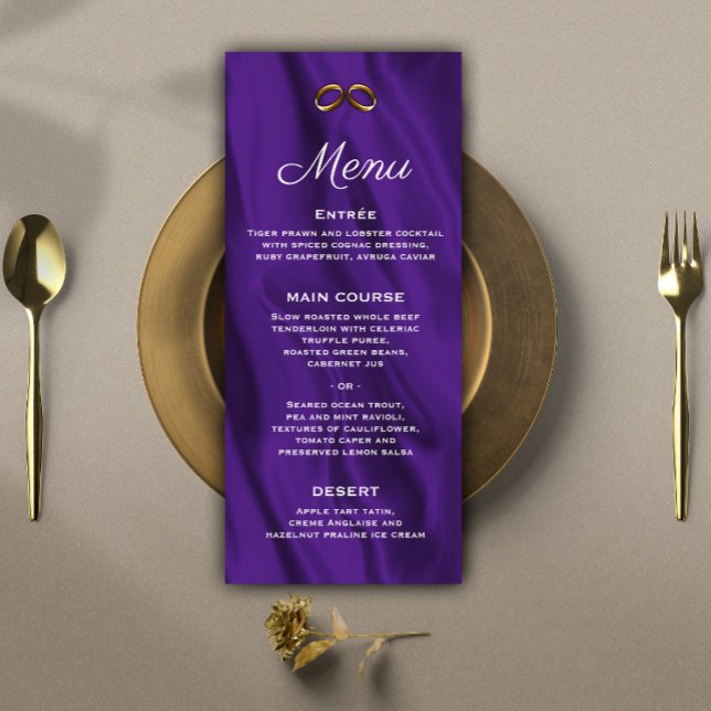 Menu Casamento Roxo Da Seda (Criador carregado)