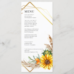 Menu Casamento Russo de Girassol-Cria