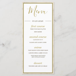 Menu Casamento Russo Moderno Elegante da Árvore Tropica