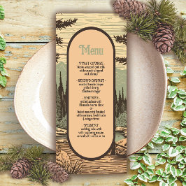 Menu Casamento Rustic Adventure Forest
