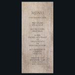 Menu Casamento Rustic Country Wood<br><div class="desc">Casamento Rustic Country Wood</div>