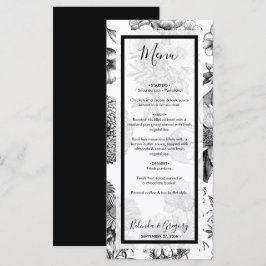 Menu Casamento Rustic Vintage Flowers