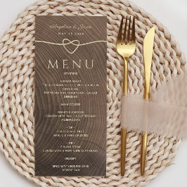 Menu Casamento Rustic Wood