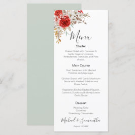 Menu Casamento Rústico no País das Rosas