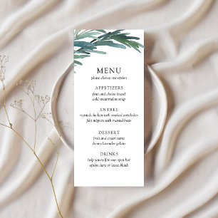 Menu Casamento Serene Leaves