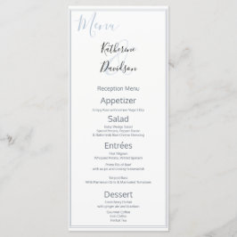 Menu Casamento Simples Elegante 🤵 Minimalista Moderno