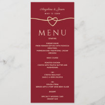 Casamento Simples, Vermelho Elegante e Dourado Cor