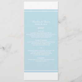 Menu Casamento Simplesmente Elegante Azul