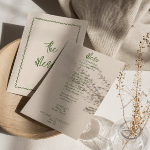 Menu Casamento Simulado De Desenho Simples E Escrito À