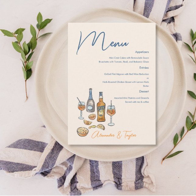 Menu Casamento Spritz Italiano (Criador carregado)