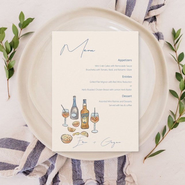Menu Casamento Spritz Italiano (Criador carregado)