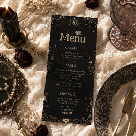 Menu Casamento Tarot Sombrio Gótico